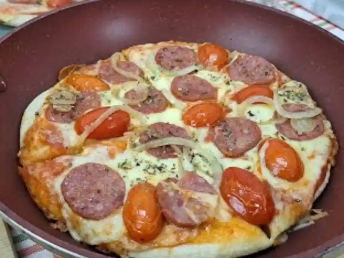 Pizza de Frigideira Rápida
